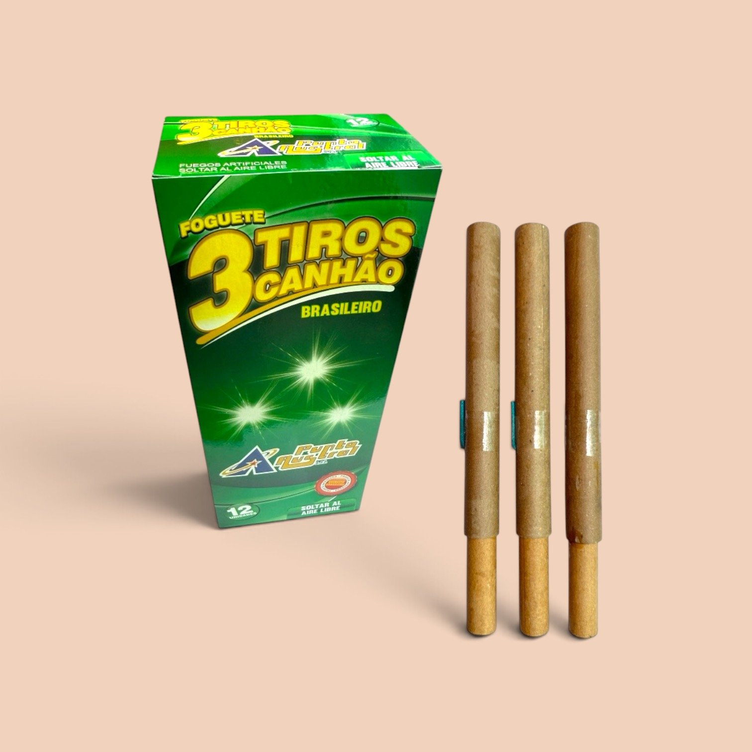 Fogueta 3 tiros brasilera