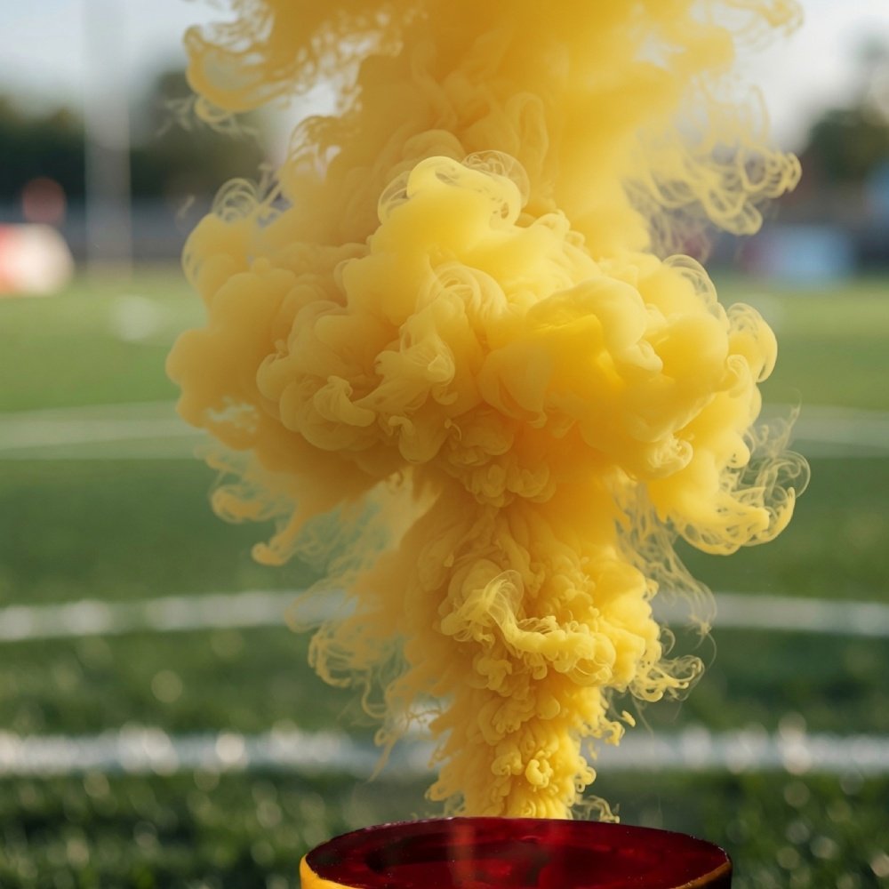 Lata de humo Humo amarillo