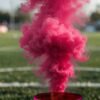 Lata de humo rosa