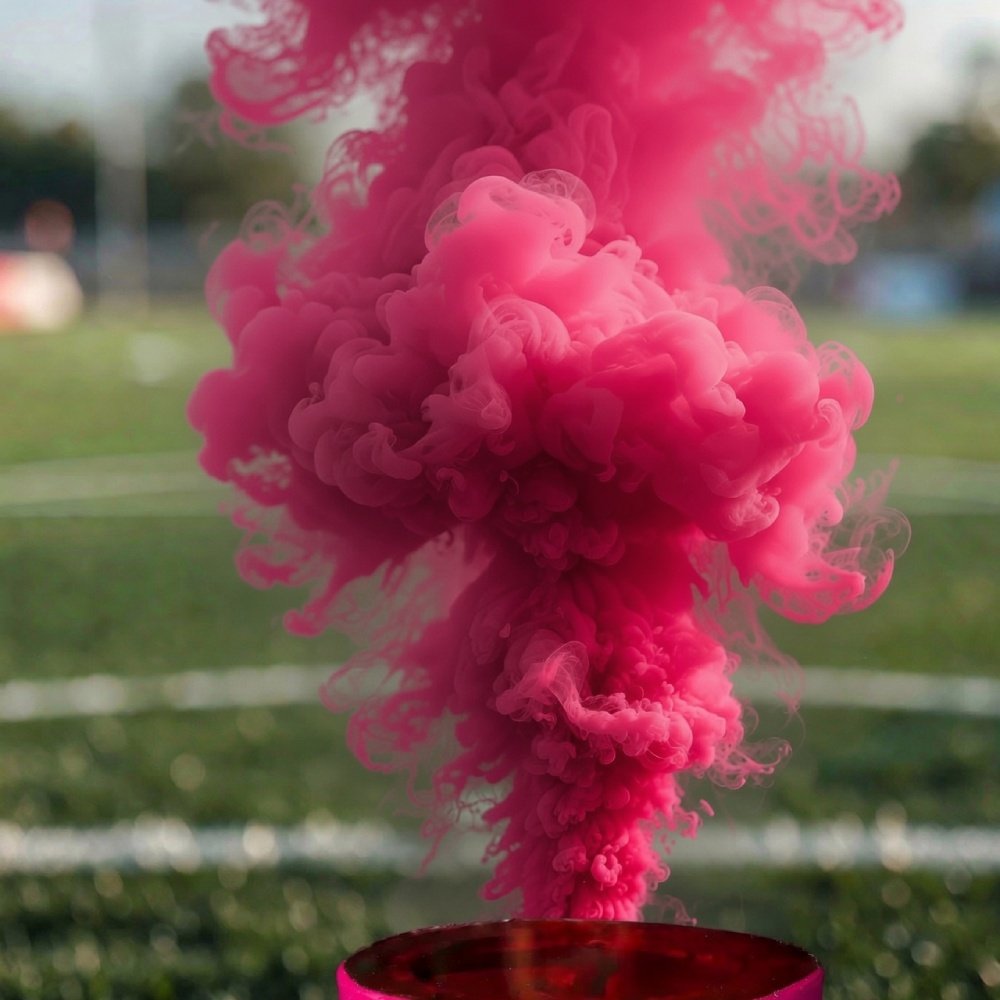 Pote fucsia Lata de humo rosa