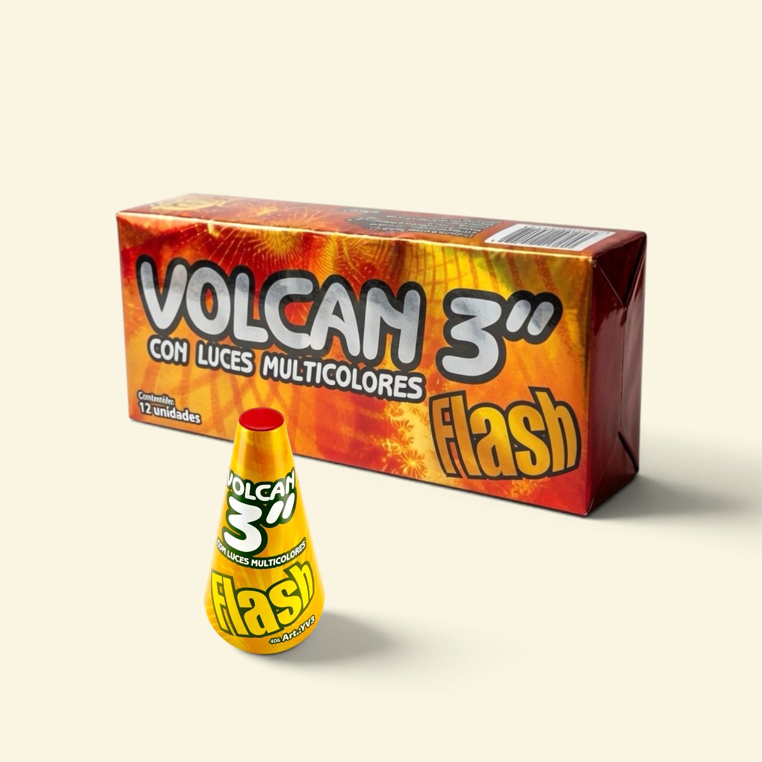 Pack Volcán 3" chispas