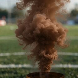Humo marrón